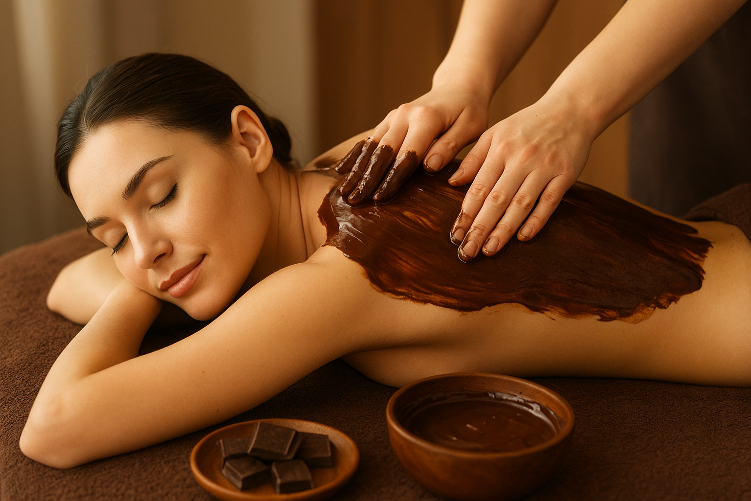 Massage au chocolat chaud – Valence Beauté